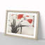 Orange Flowers by Zhao Zhiqian - Picture Frame Painting Print-55581358-55581356