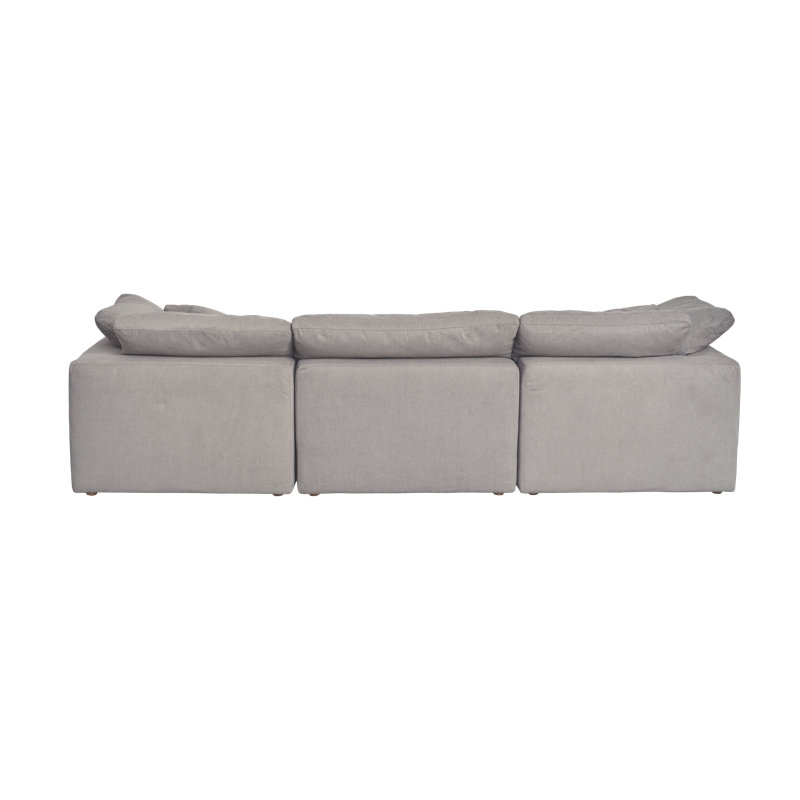 Clay MODULAR SOFA PERFORMANCE FABRIC LIGHT GREY, Light Gray