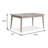 59.4" W Transitional Dining Table, Gray-1766977348