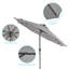 Parasol d'extérieur à DEL 9 pi Mirela pour terrasse, bord de piscine et patio Mirela-1417856764