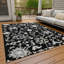 Tapis noir intérieur / extérieur lavable à la machine Xhevrie-552687496
