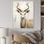 Minimalisme, antilope beige bouquetin II - art mural antilope_106404-95906807-95906811
