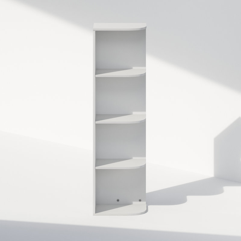 Étagère de rangement Reed, Blanc, (4 tablettes) H 41,4 po x l 12,01 po x P 9,3 po