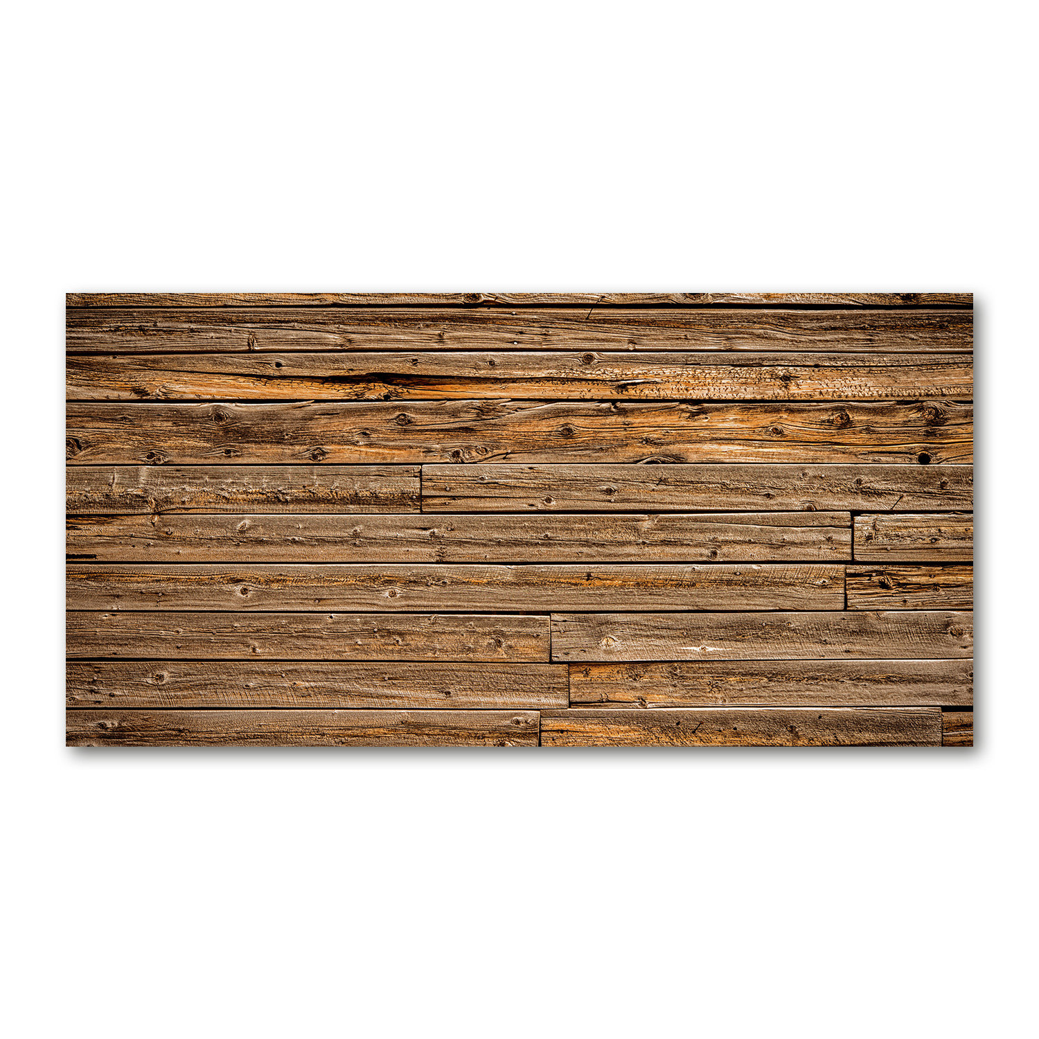 Union Rustic Wooden Wall - Wrapped Canvas Art Prints | Wayfair.co.uk