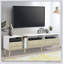 Téléviseur moderne avec 3 tiroirs et tablettes ouvertes, console multimédia pour téléviseurs de 80 po ou moins, centre de divertissement pour salon, conception de couleur assortie