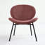 Méridienne Mid-Century moderne avec finition noyer et dossier confortable-1208458160