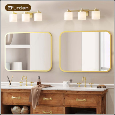 Premium Bathroom Vanity Mirror with Anti-Rust and Shatterproof Features, Ideal for Bedroom and Bathroom Use.