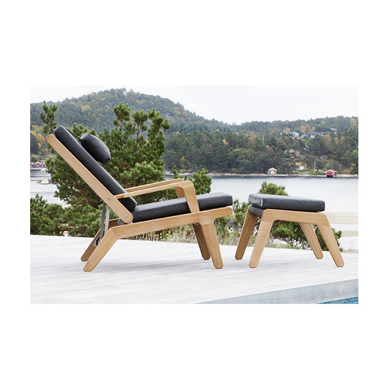 Skagen Outdoor Ottoman with Sunbrella Cushion, No Cushion