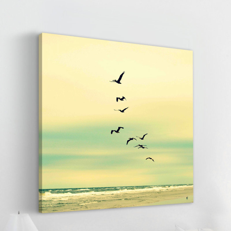 Across The Endless Sea by Robin Delean - Wrapped Canvas Print, 81 cm H x 81 cm W x 4 cm D
