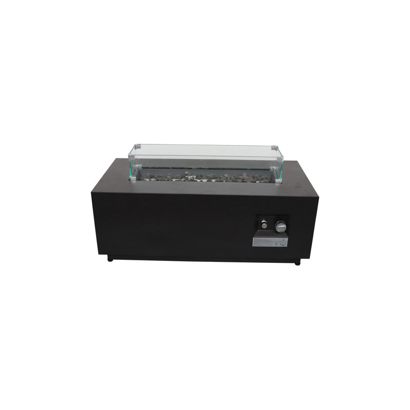 16 H Steel Outdoor Fire Pit Table With Lid