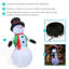 Bonhomme de neige gonflable Holly Jolly