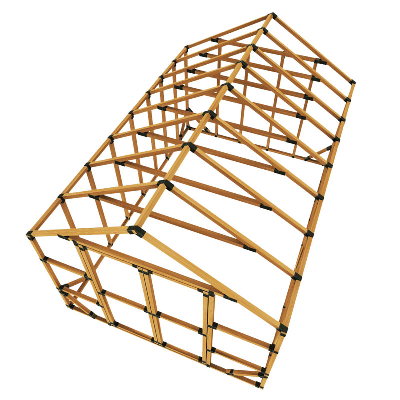 10 FT X 16 FT DIY E-Z Frame Greenhouse Kit