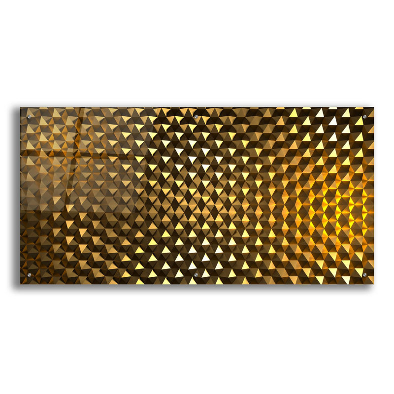 Gold Hexigans par Epic Portfolio, H 24 po x l 48 po x P 0,2 po