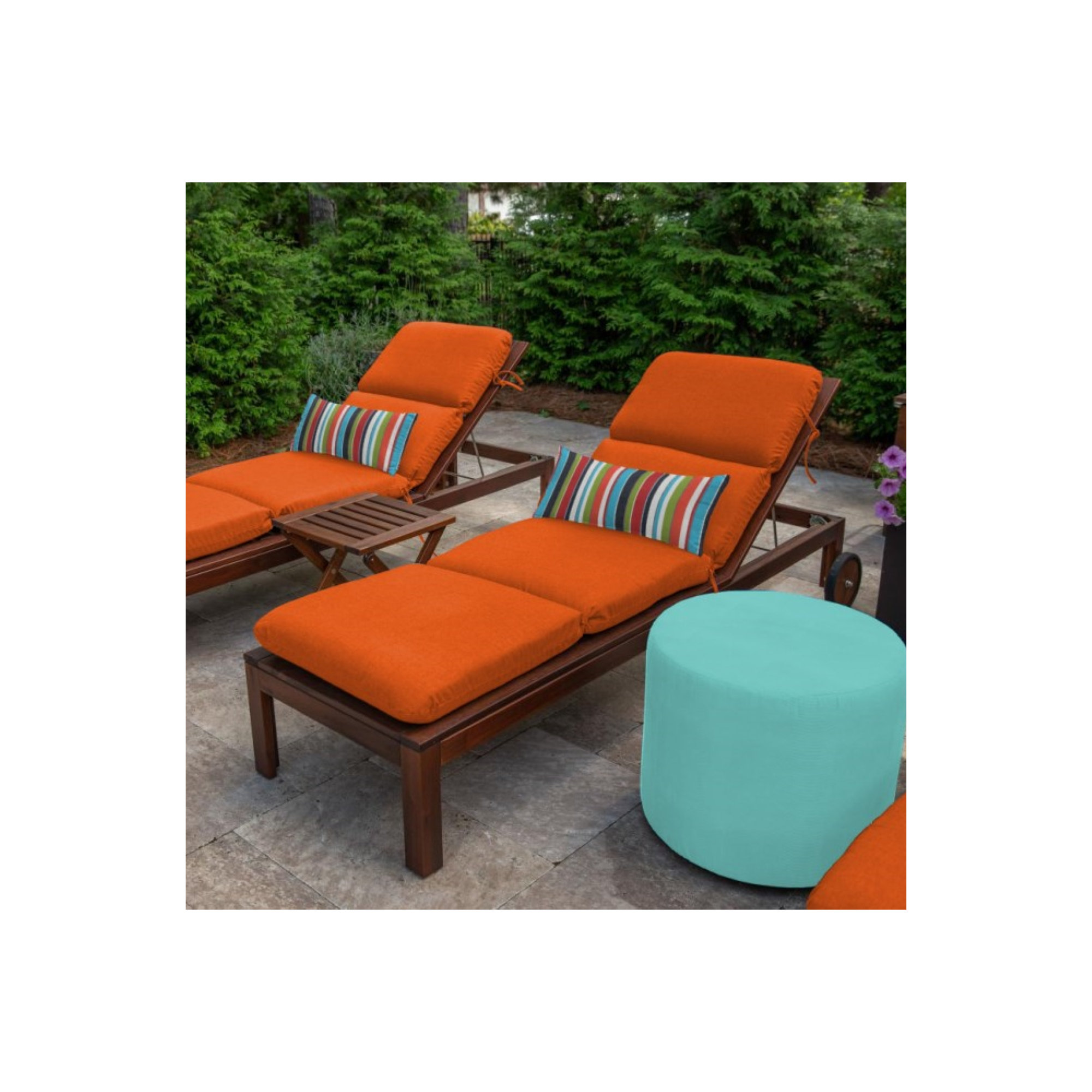 Marlowe Sunbrella® 1-Piece Outdoor Chaise Cushion, Pottery