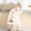 Lit moderne rembourré de mousse - aucun assemblage requis, 4, kaki pour le salon, 4 sièges en mousse, assemblage, conception double
