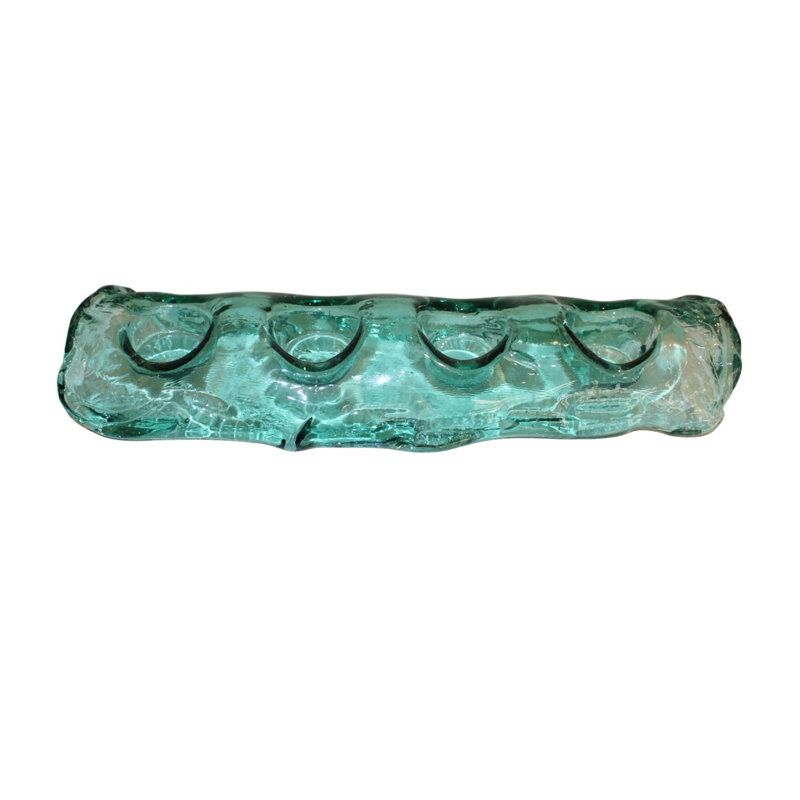 Montana Pamela Clear Quad Tealight Holder, 4, L 15.1574885" x W 5.11" x H 2.55"