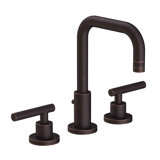 East Square Widespread Bathroom Faucet with Drain Assembly