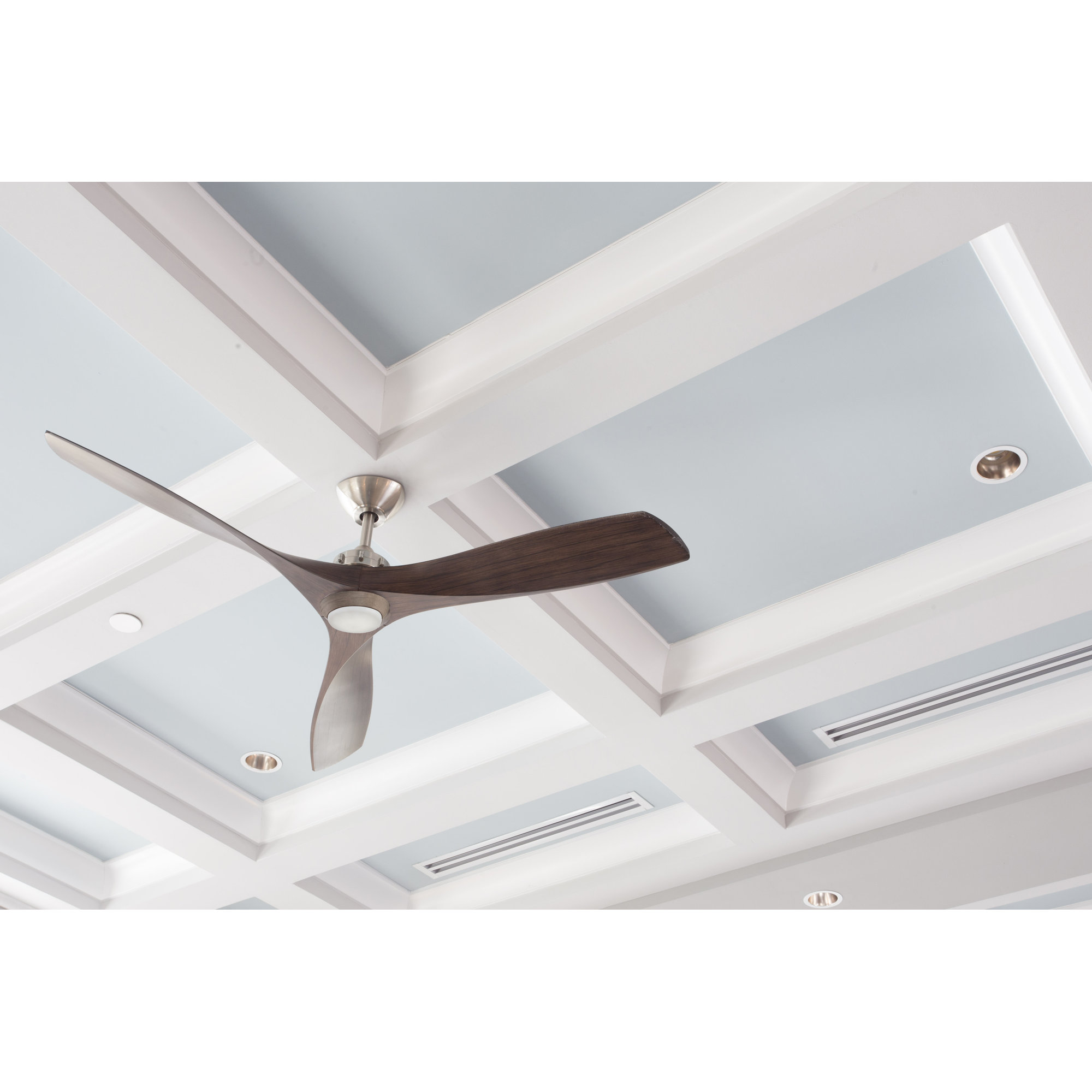 60" Aviation 3 - Blade LED Standard Ceiling Fan with Remote Control and Light Kit Included