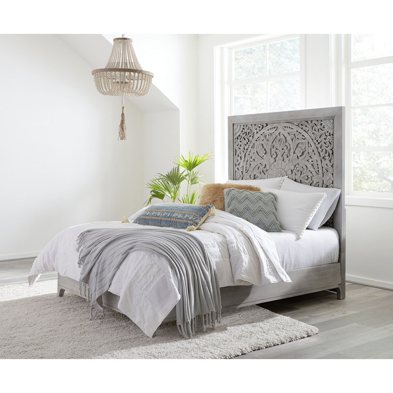 Tovoris Platform Bed, King, White