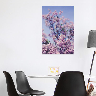 Lilacs Against The Sky by Olivia Joy StClaire - Wrapped Canvas Print