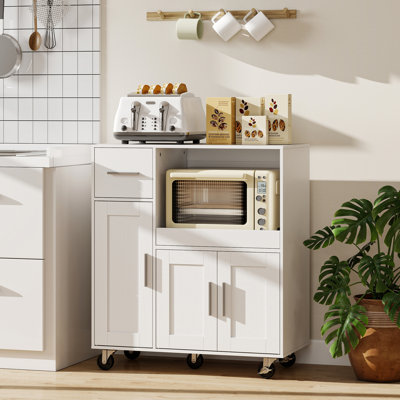 80 cm W Kitchen Cart with Top