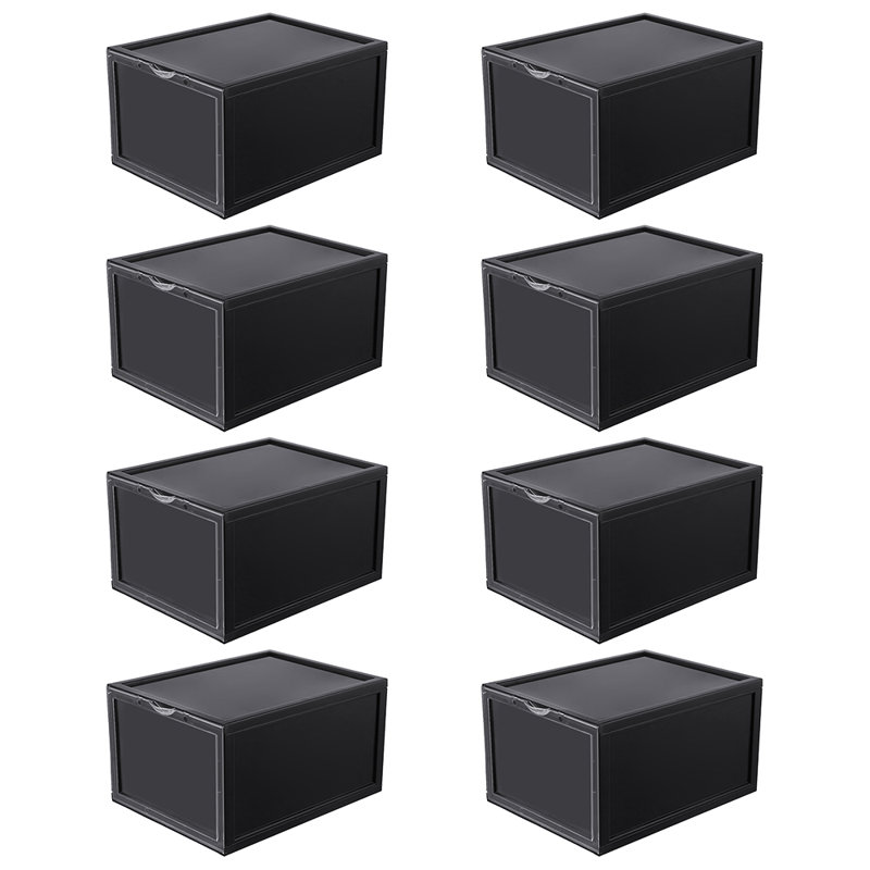 1 boîte de rangement pour chaussures Whiling, Noir