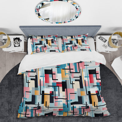 Urban Geometric Ii Geometric Shapes Duvet Cover