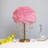 18" Feather Crystal Table Lamp With Light