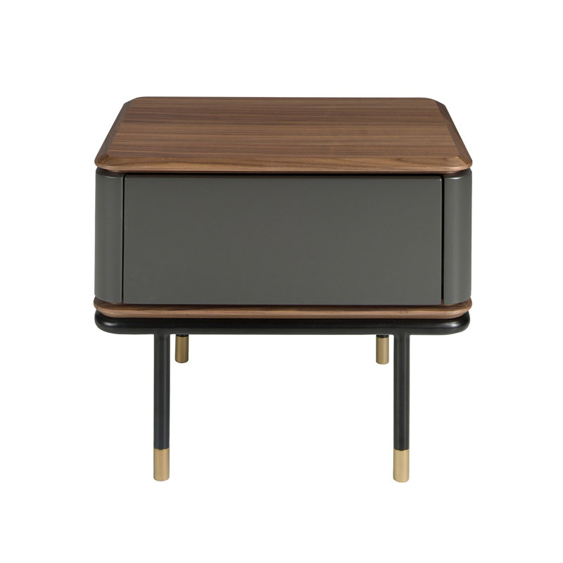 60cm W Manufactured Wood Bedside Table