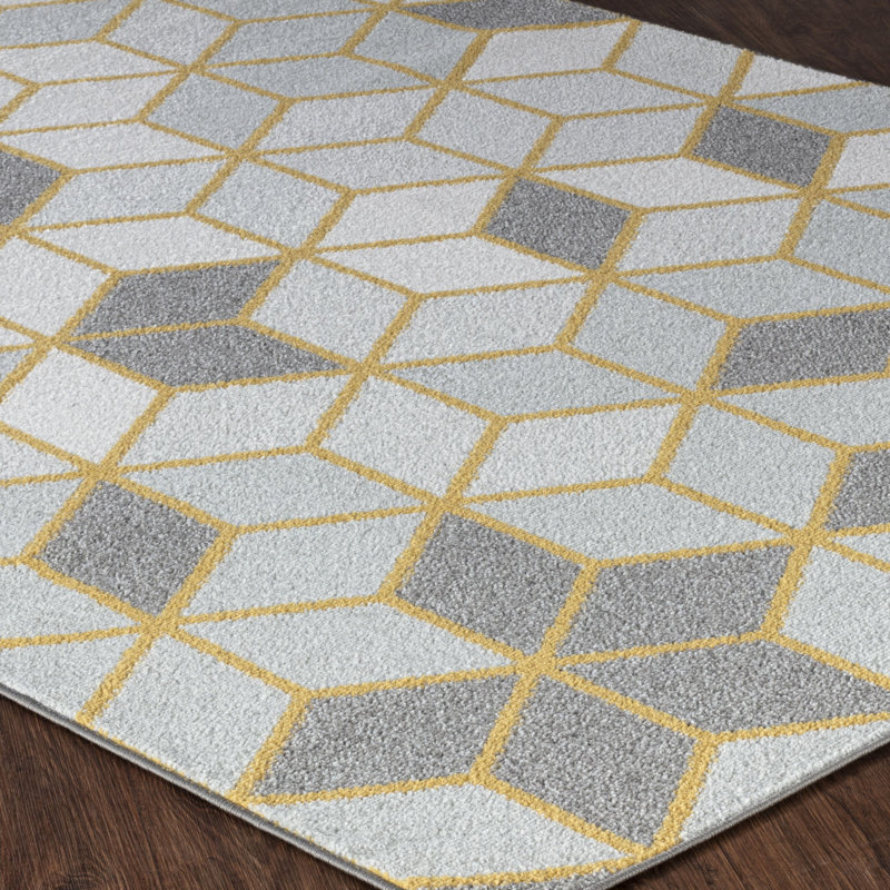 Wilhelm Geometric Area Rug, Rectangle 120 x 170cm