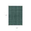 Tapis bleu sarcelle lavable à rayures 3 pi x 5 pi bleu sarcelle