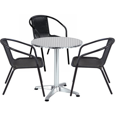 Infinity 3 - Person Patio Dining Set Round Table