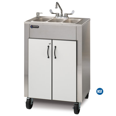 Station de mains portative 26" x 18" avec robinet Elite Series
