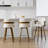 Upholstered Swivel Counter & Bar Stool with Armrest (Set of 3)-1935729118-1924497553