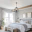 Luminaire suspendu style globe 4 lumières Farmhouse