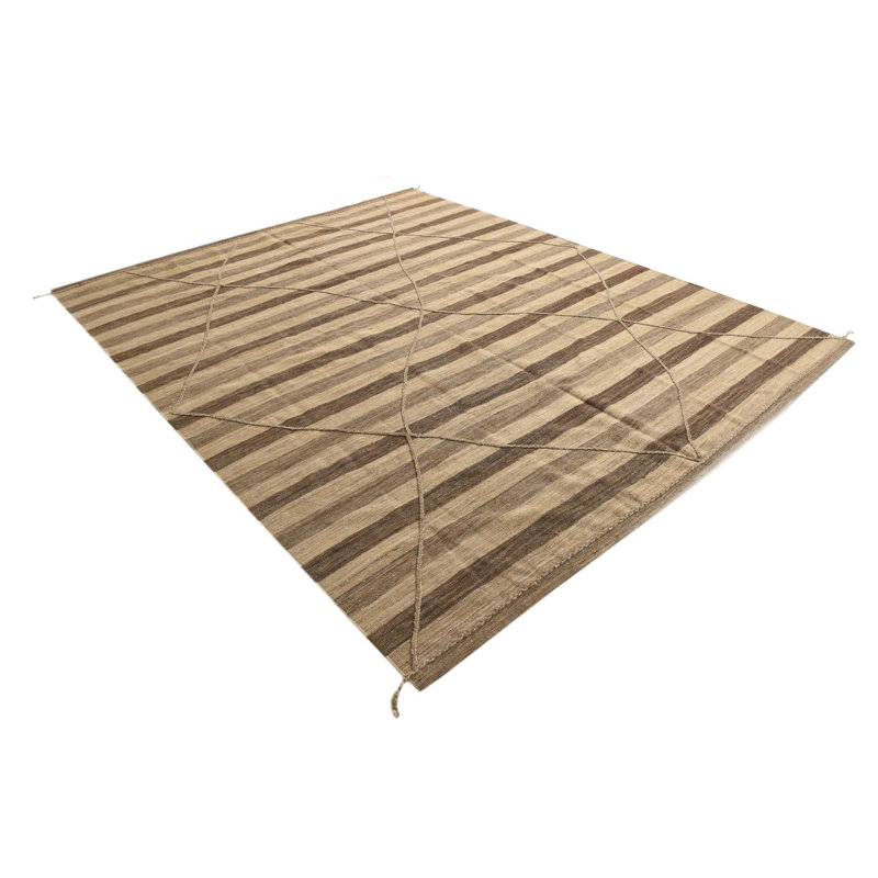Tapis brun clair et brun Parra