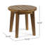 Ensemble de conversation d'extérieur 3 pièces en bois d'acacia et tissage de corde