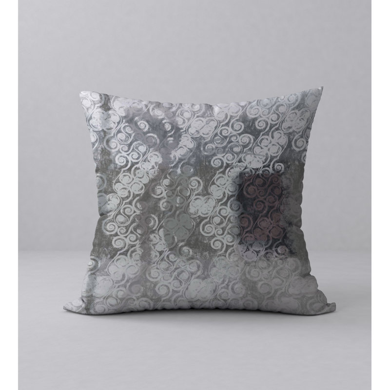 Abstract Reversible Throw Pillow, 18" x 18"
