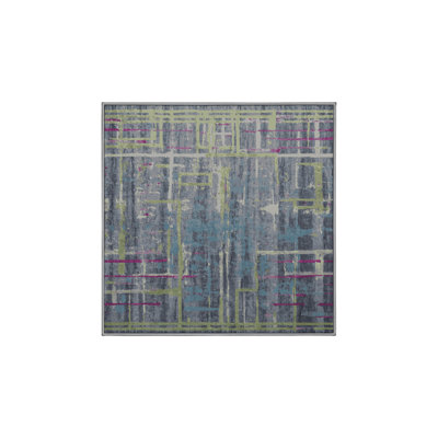 Tapis gris soyeux et moelleux