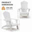 Fauteuil Adirondack surdimensionné avec porte-gobelet-1287385524