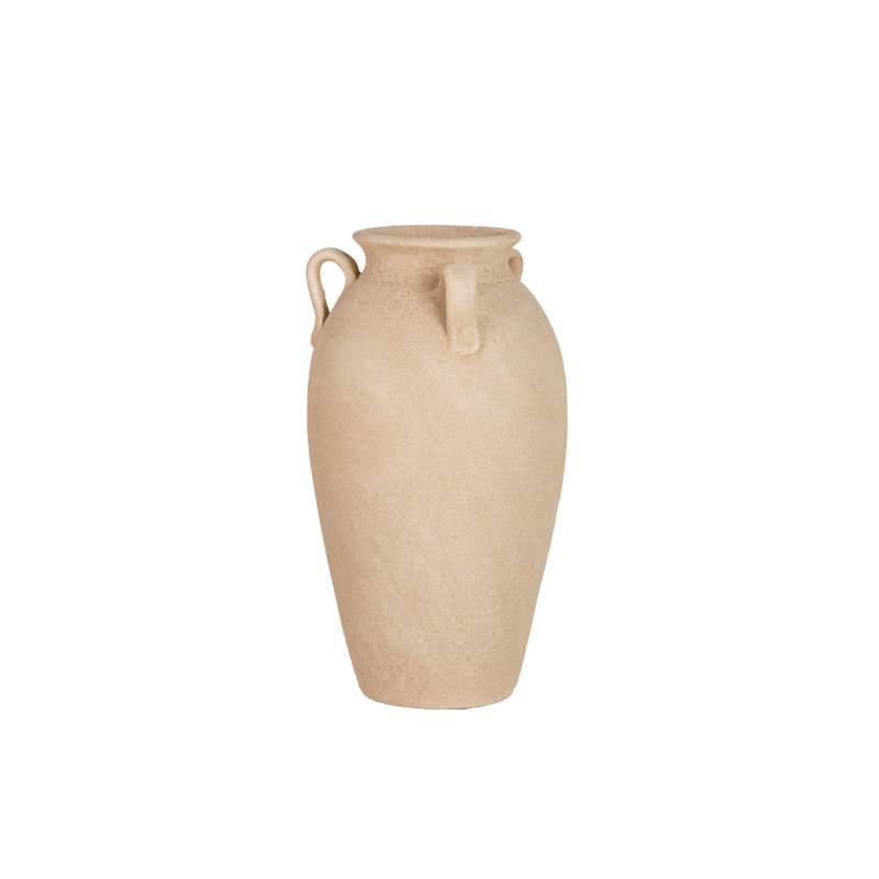 Ceramic / Porcelain Table Vase, Brown, 40cm H x 25cm W x 25cm D