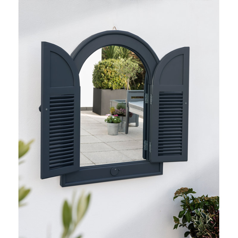 Valery Wood Flat Wall Mirror