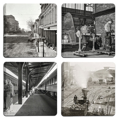 Sous-verre historique en pierre d'Atlanta