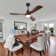 Binisha 3 - Blade LED Ceiling Fan with Remote Control and Light Kit Included
