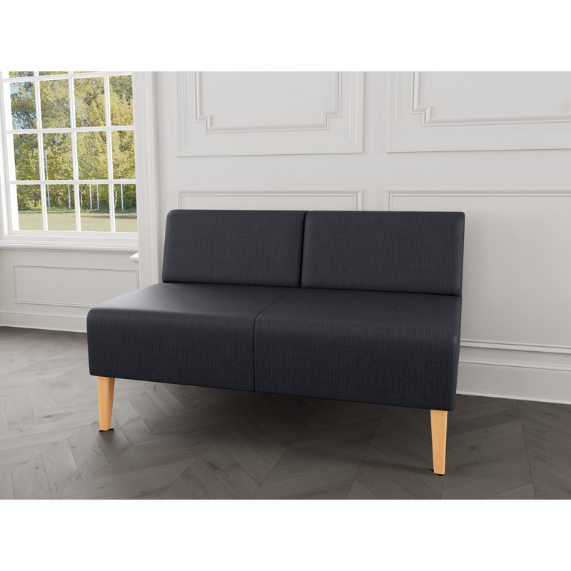 Causeuse sans accoudoirs Luxe Lounge, Plot Line chaudron, Bois naturel
