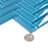 11"X 12.6" Herringbone Polished Glass Mosaic Tile-61266930