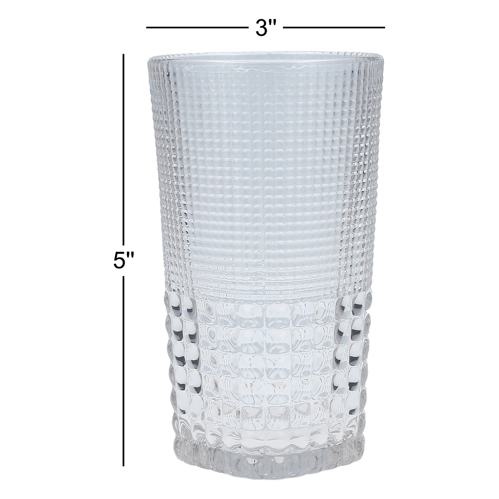 Malcolm Drinking Glass, 15 oz., Clear