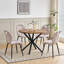 Dining Chairs - Contemporary Dining Chair - Comfortable Velvet Dining Chair - Metal Legs-264935829-246724160