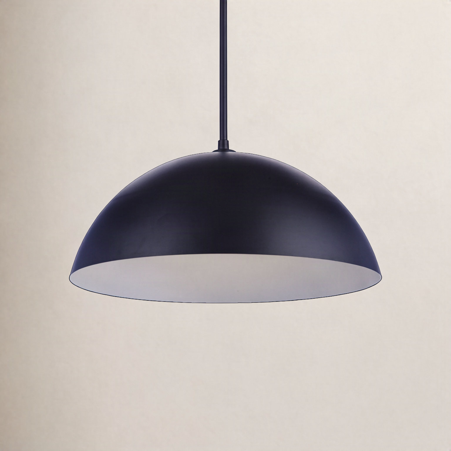 Sculptural Statement Pendants Single Light Iron Dimmable LED Pendant, 47.63" H x 10.63" W x 23.25" D