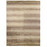 Abstract Area Rug in Ivory/Brown